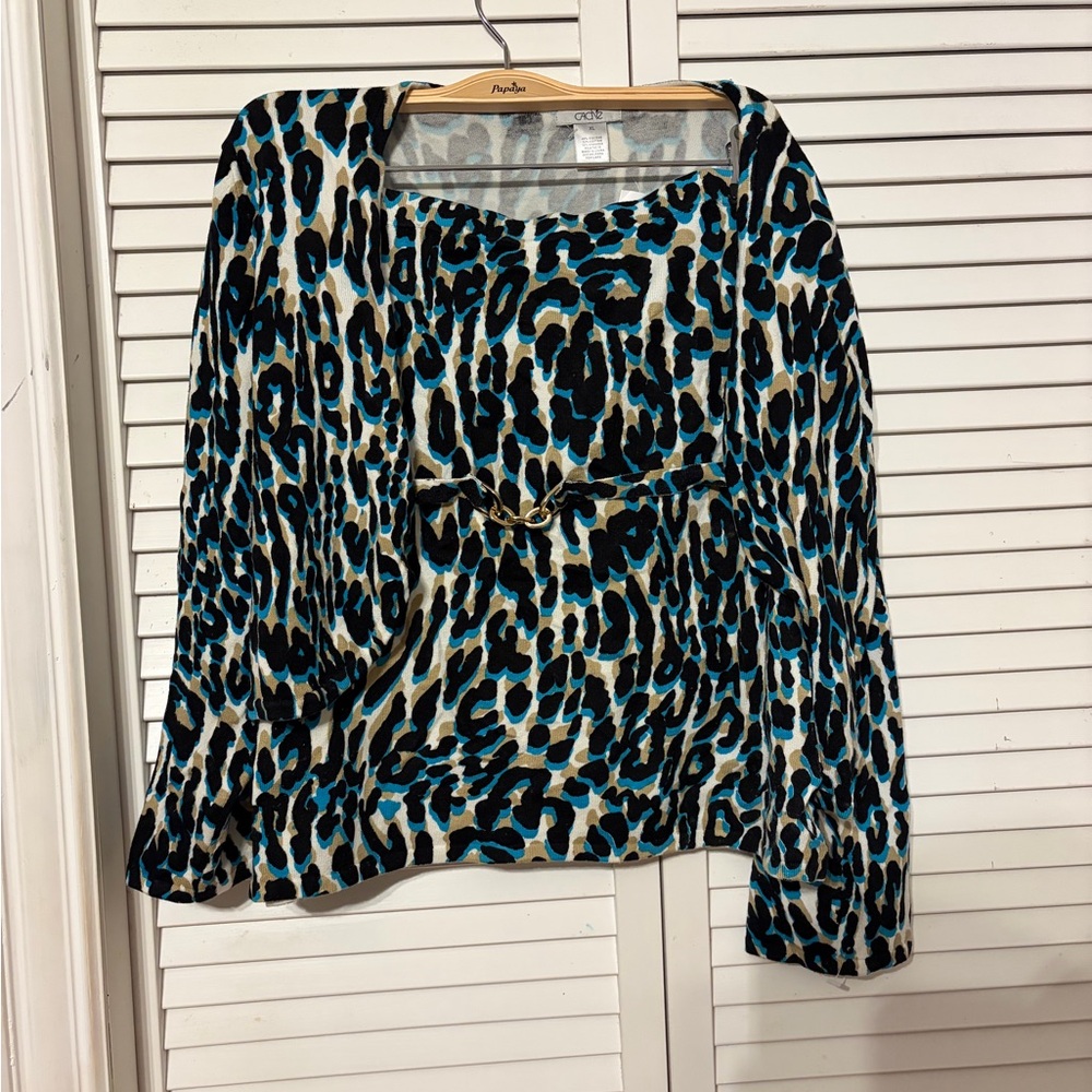 Cache Women's 2pc Set  Leopard Print